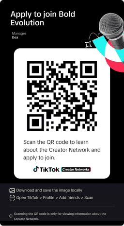 TikTok Creator Networks QR code